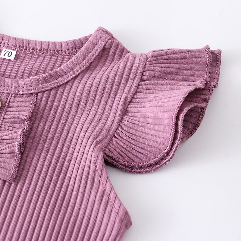 Adorable Baby Romper Set | Floral & Striped Baby Outfit