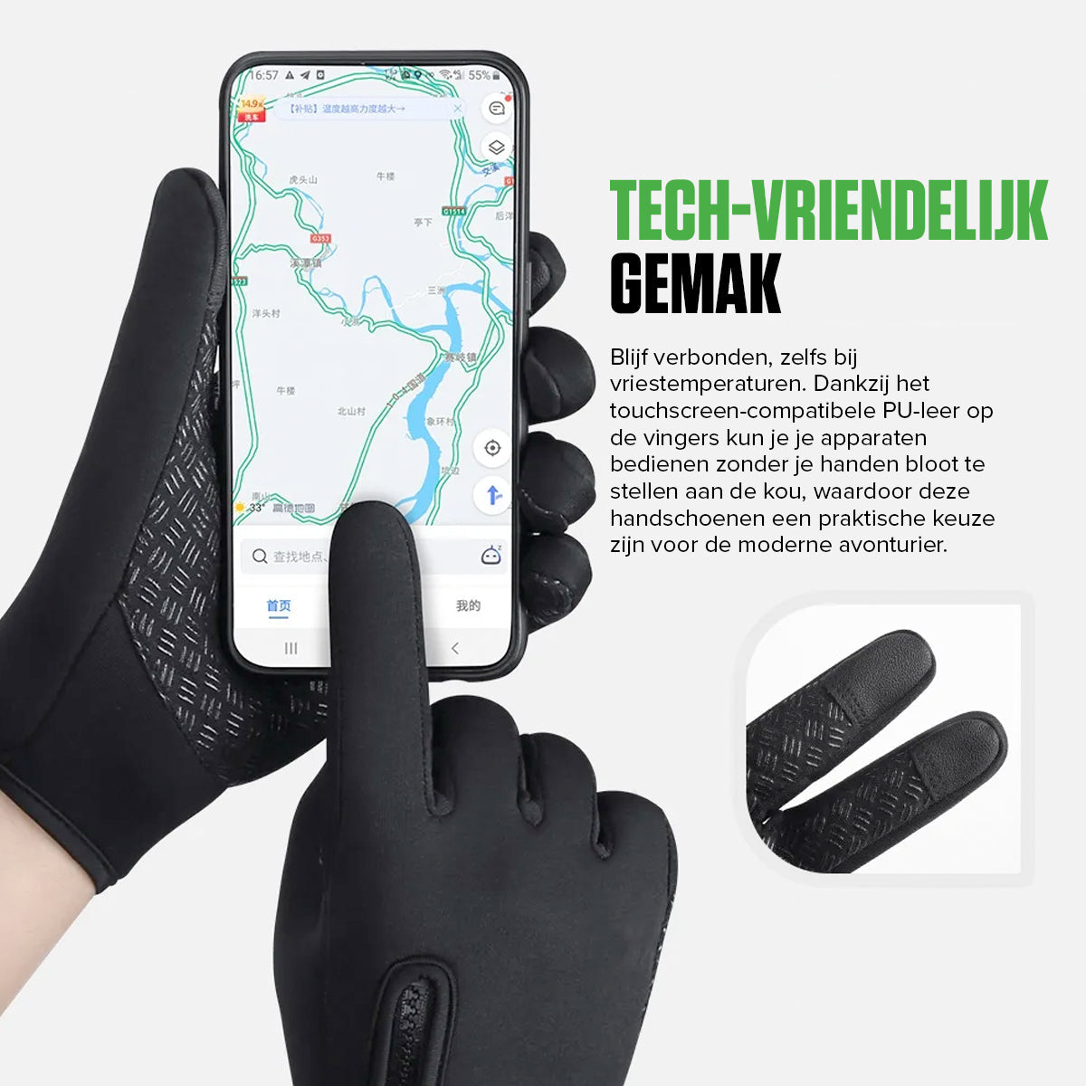 All-Weather Thermal Gloves | Waterproof | Touchscreen & Windproof Winter Adventure Gloves