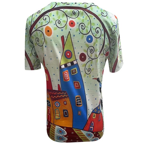 Artistic Cityscape T-Shirt | Vibrant Design