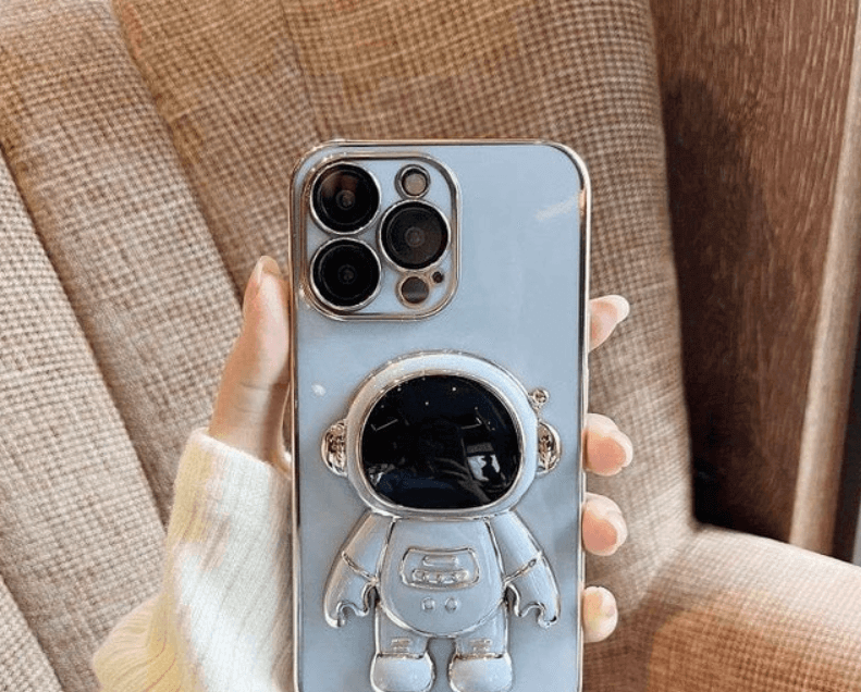 Astronaut Design Phone Case | Fun Astronaut Stand