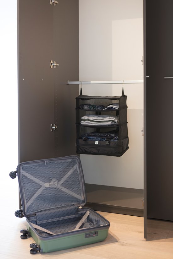 Black Travel Organizer Bag | Compact & Convenient Travel Essential