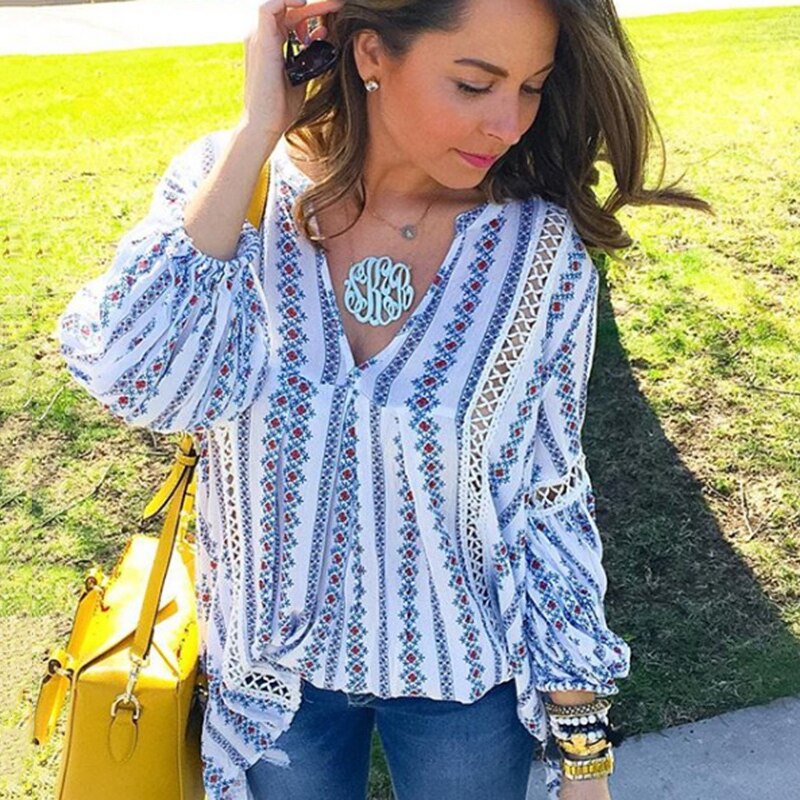 Boho Chic Blouse | Intricate Lace Detail Bohemian Top