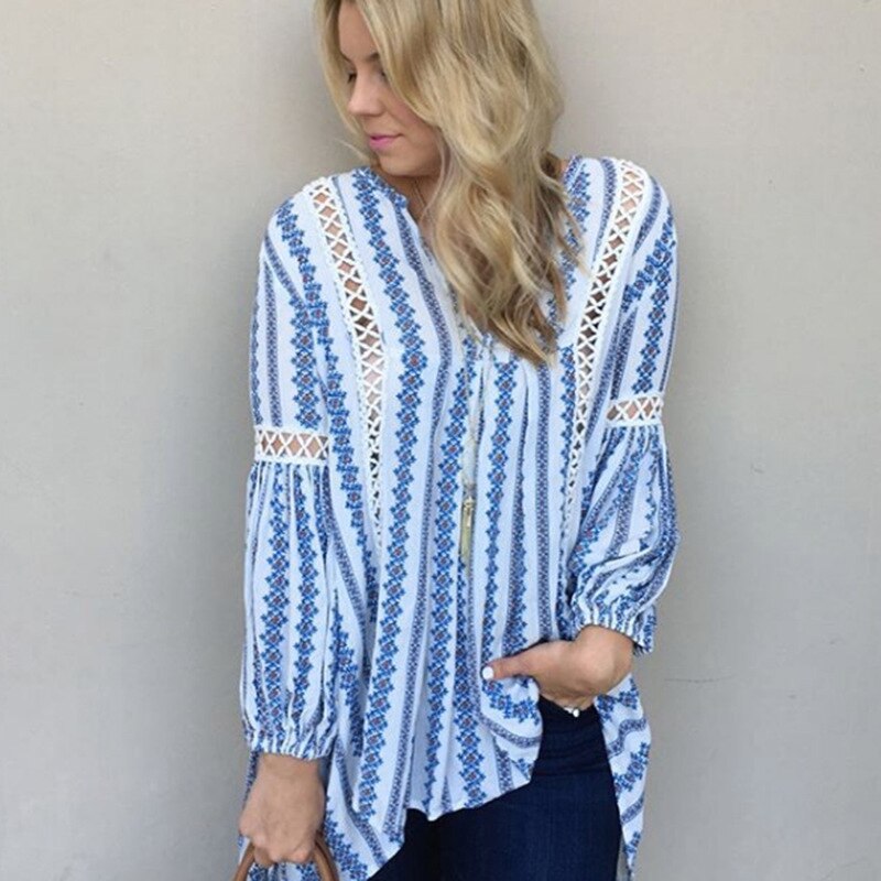 Boho Chic Blouse | Intricate Lace Detail Bohemian Top