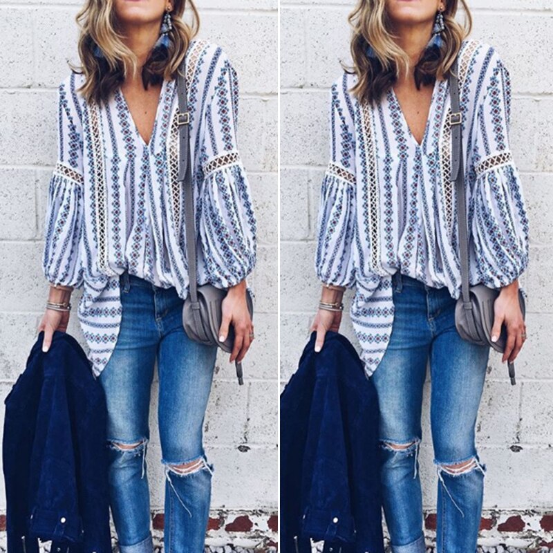 Boho Chic Blouse | Intricate Lace Detail Bohemian Top