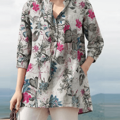 Boho Chic Floral Tunic | Comfortable | Stylish | and Versatile