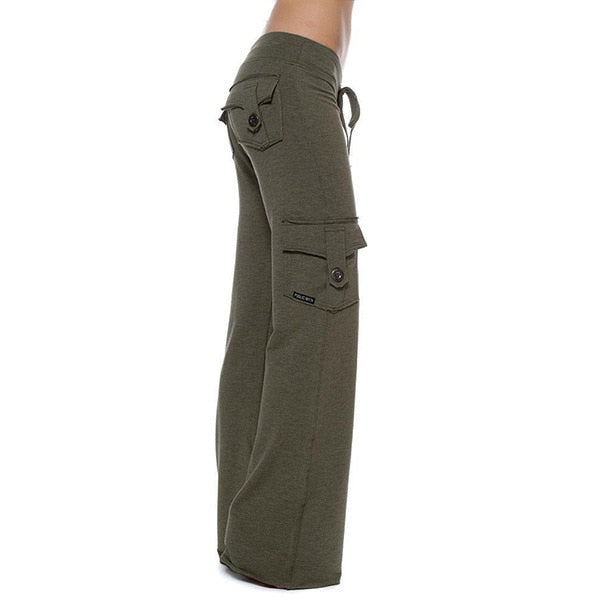 Cargo Yoga Pants | Relaxed Fit & Stylish Multi-Pocket Design