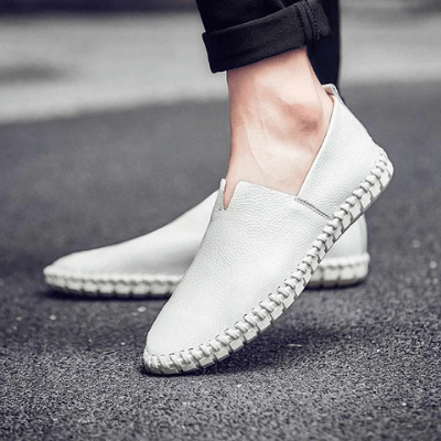 Casual Leather Loafers | Breathable Comfort for Men