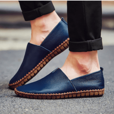 Casual Leather Loafers | Breathable Comfort for Men