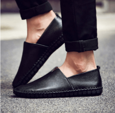 Casual Leather Loafers | Breathable Comfort for Men