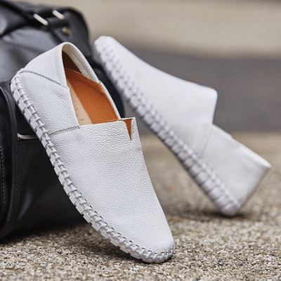 Casual Leather Loafers | Breathable Comfort for Men