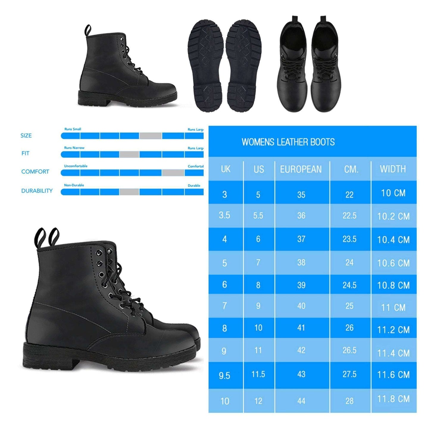 Celestial Leather Boots | Cosmic Elegance