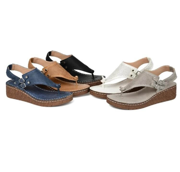 Chic Comfort Wedge Sandals | Trendy Breathable Design