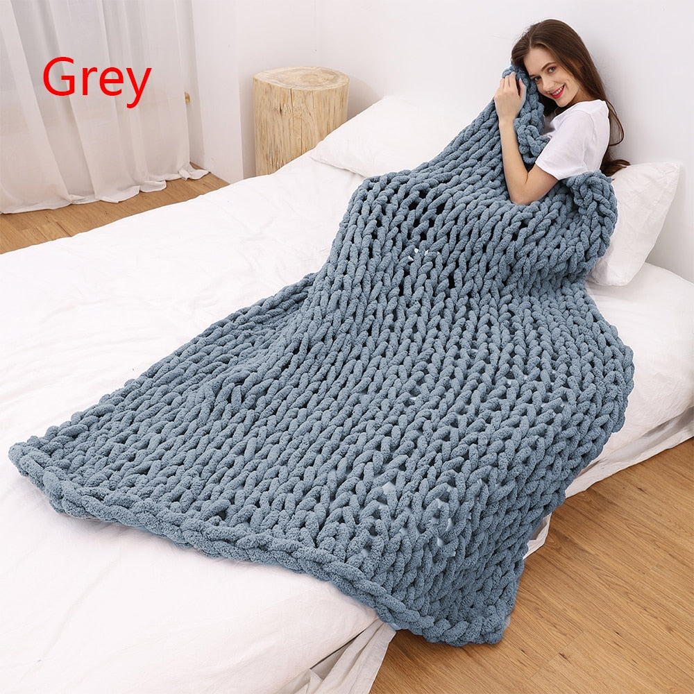 Chunky Knit Blanket | Ultra Soft Comfort Blanket