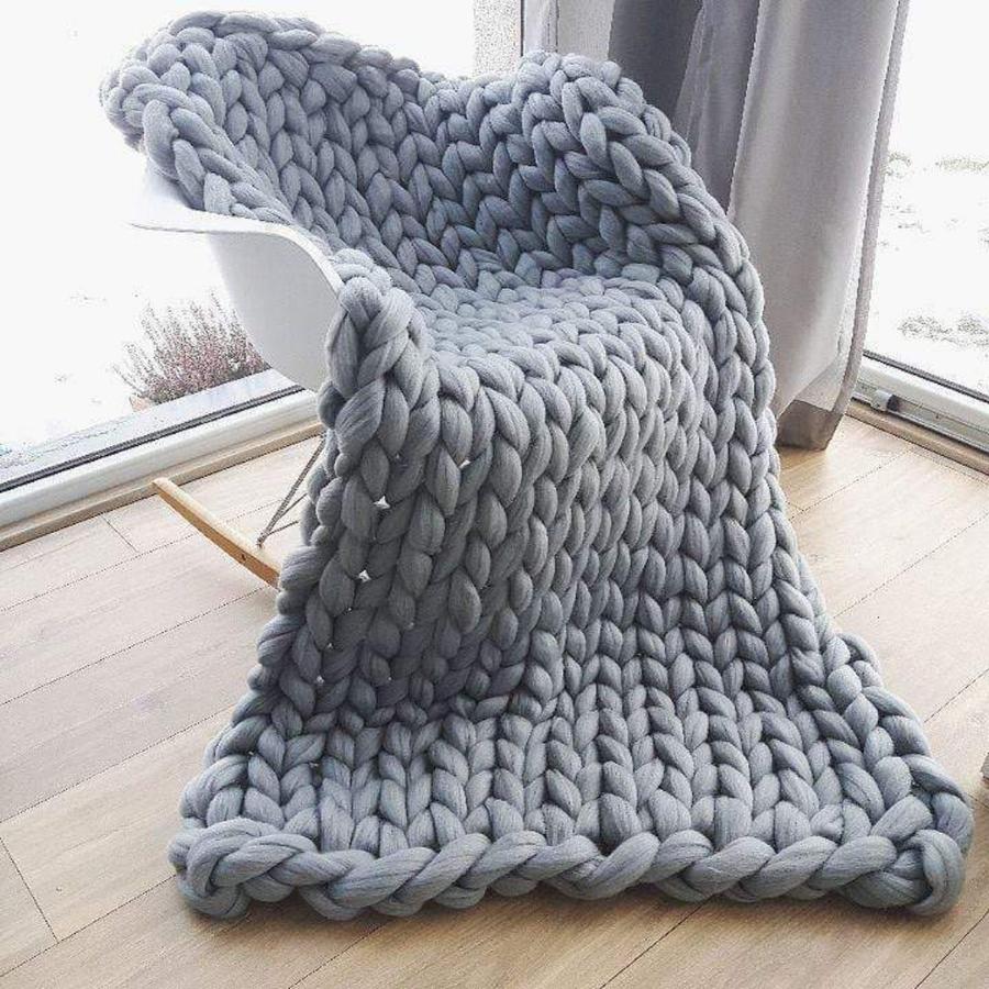 Chunky Knit Blanket | Ultra Soft Comfort Blanket