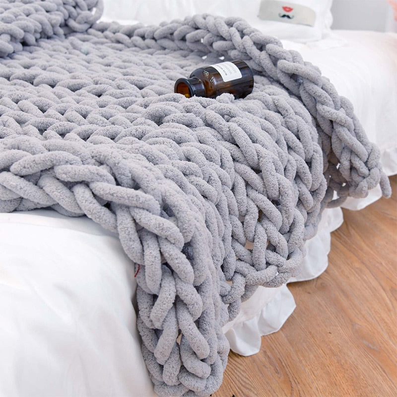 Chunky Knit Blanket | Ultra Soft Comfort Blanket