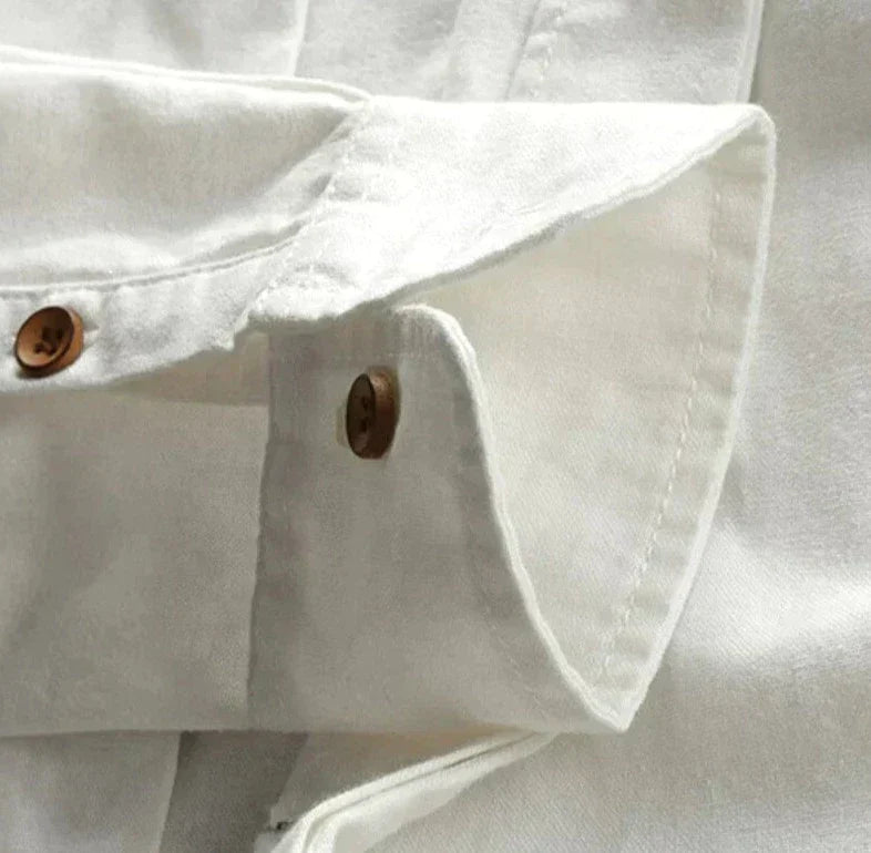 Classic Cotton Mandarin Collar Shirt | Timeless Style