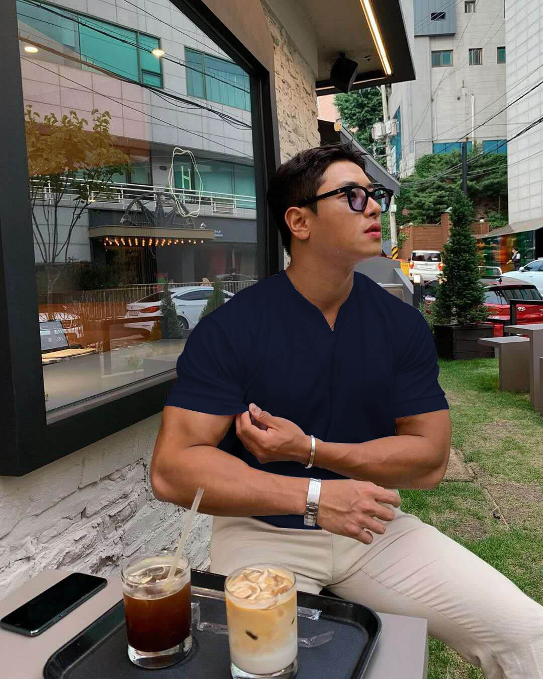 Classic Men's V-Neck T-Shirt | Comfortable Comfort Fit