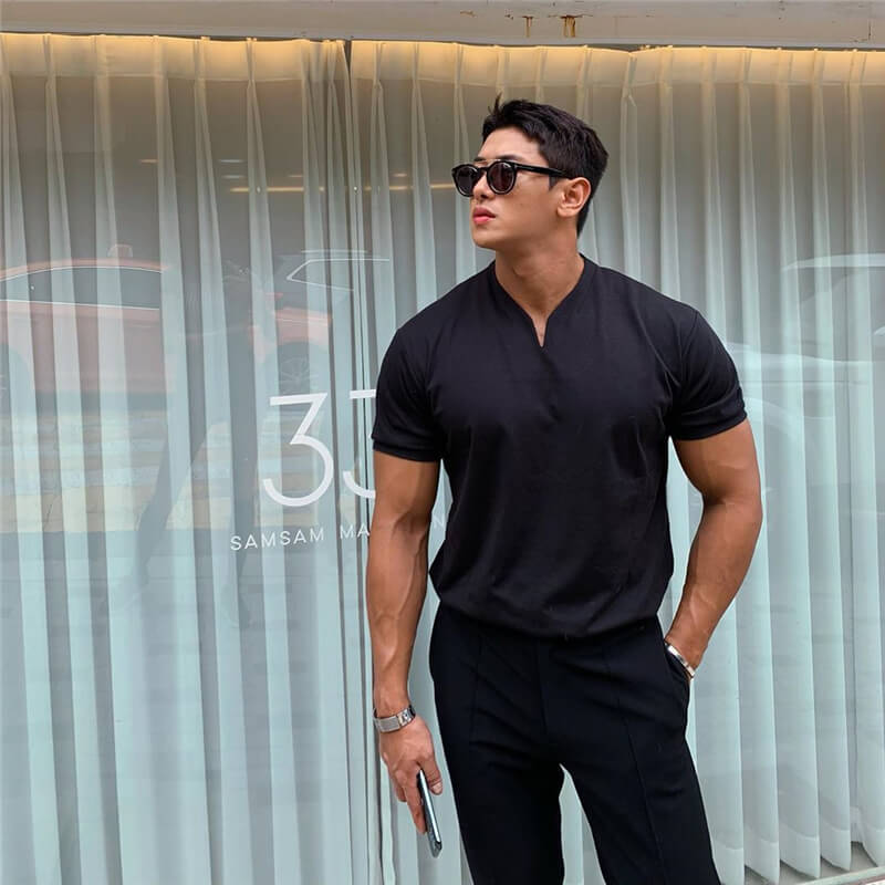 Classic Men's V-Neck T-Shirt | Comfortable Comfort Fit