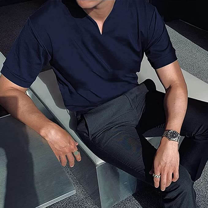 Classic Men's V-Neck T-Shirt | Comfortable Comfort Fit