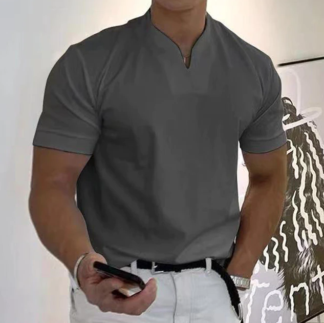 Classic Men's V-Neck T-Shirt | Comfortable Comfort Fit