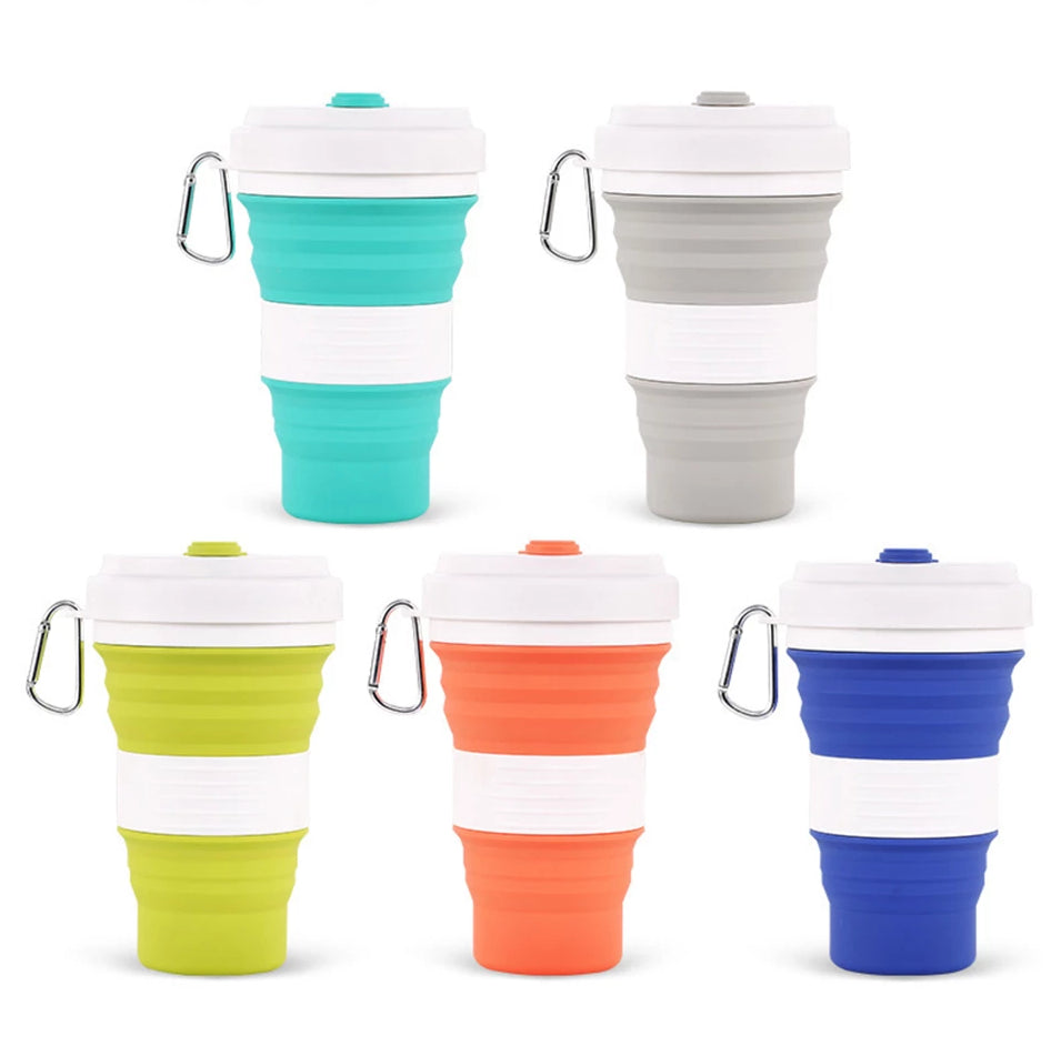 Collapsible Silicone Travel Mug | Eco-Friendly & Space-Saving Adventure Cup