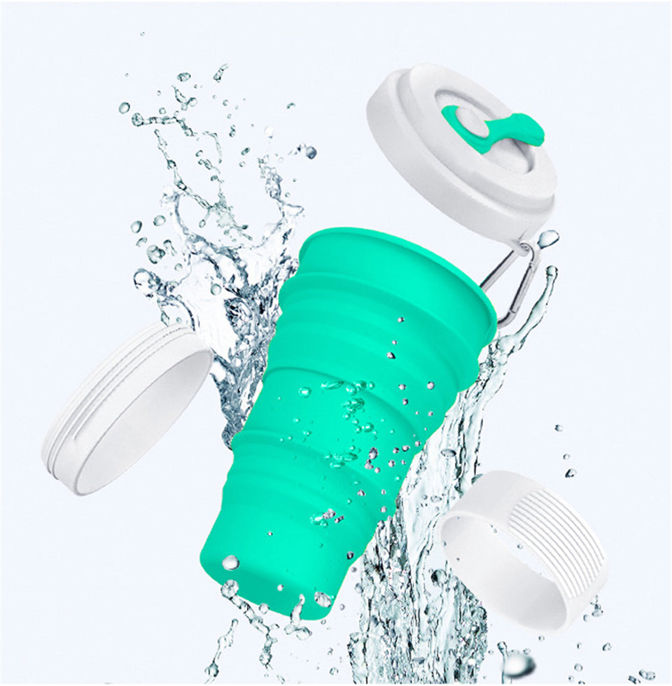 Collapsible Silicone Travel Mug | Eco-Friendly & Space-Saving Adventure Cup