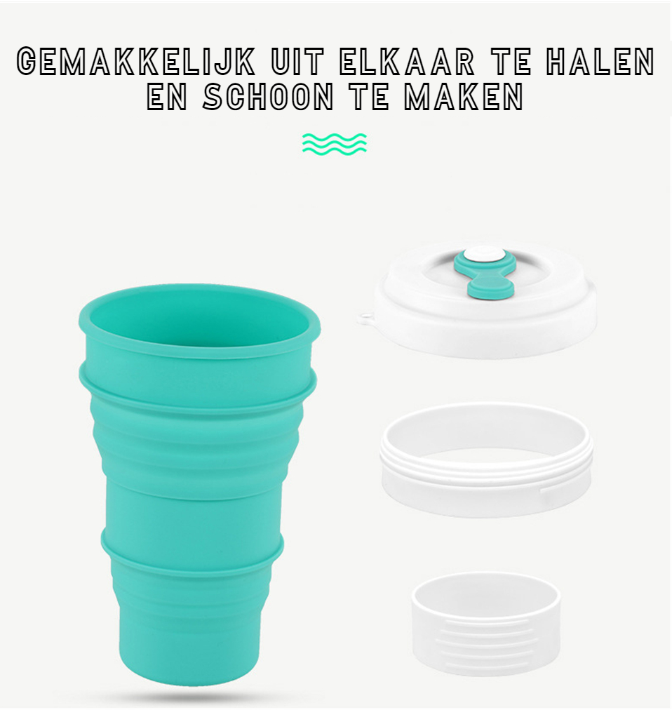 Collapsible Silicone Travel Mug | Eco-Friendly & Space-Saving Adventure Cup