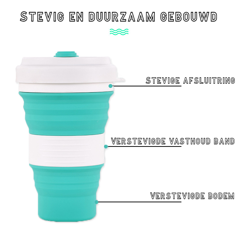 Collapsible Silicone Travel Mug | Eco-Friendly & Space-Saving Adventure Cup