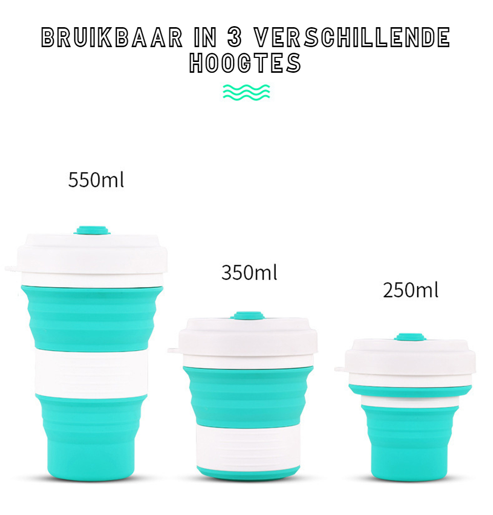 Collapsible Silicone Travel Mug | Eco-Friendly & Space-Saving Adventure Cup