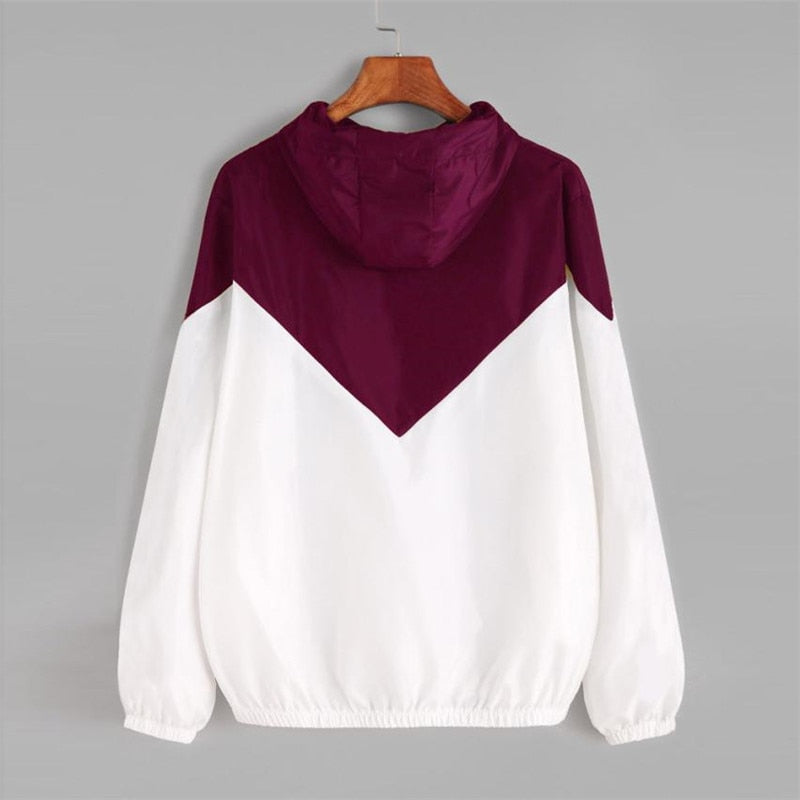 Color Block Hooded Windbreaker | Trendy & Functional | Stylish & Versatile