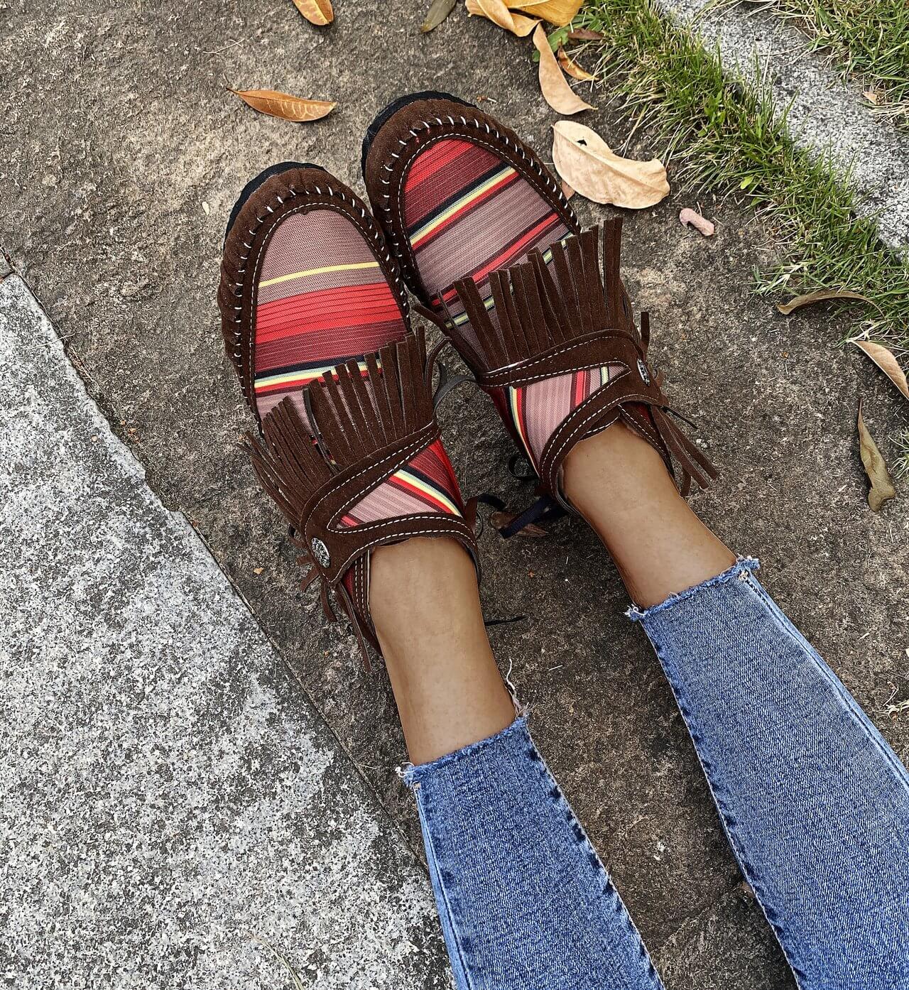 Colorful Fringe Ankle Boots | Vibrant Style
