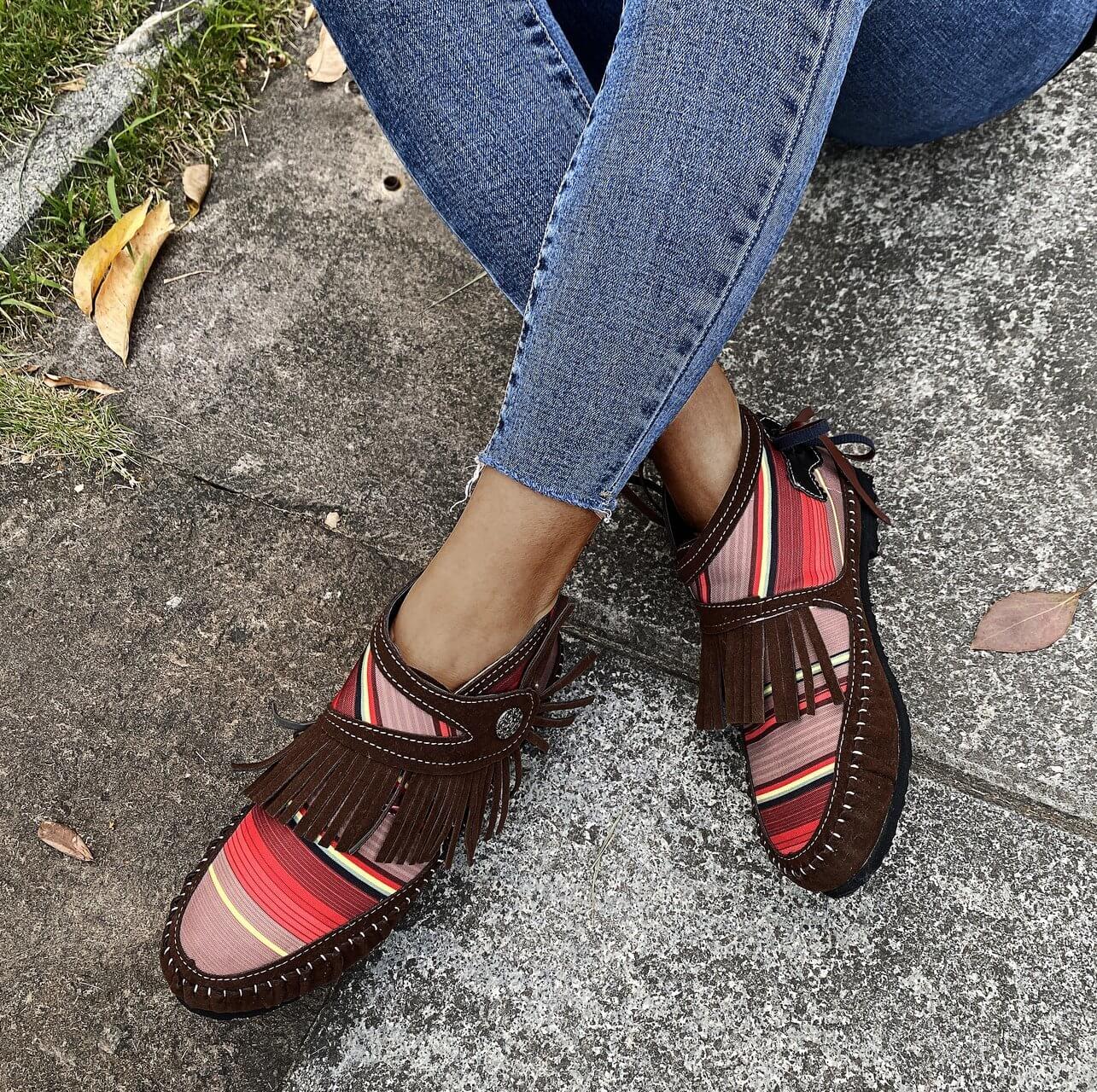 Colorful Fringe Ankle Boots | Vibrant Style