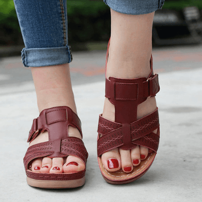 Comfort Leather Sandals | Adjustable Straps Sandals