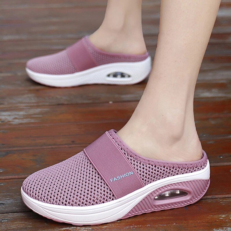 ComfortFlex Slip-On Sneakers | Breathable Mesh Slip-On Shoes with Arch Support