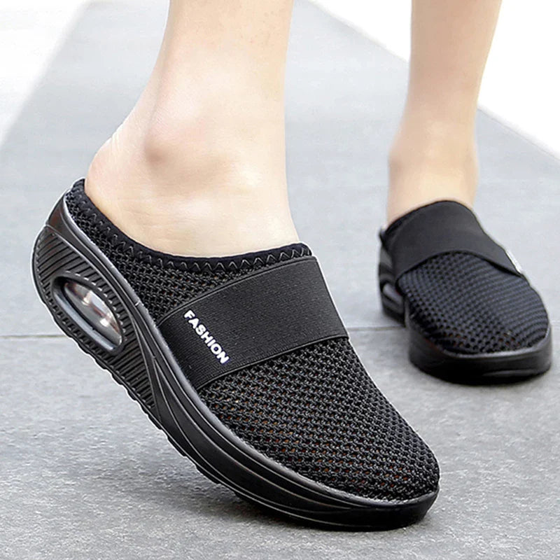 ComfortFlex Slip-On Sneakers | Breathable Mesh Slip-On Shoes with Arch Support