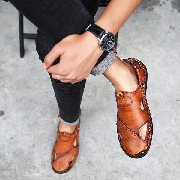 Comfortable Leather Sandals | Breathable & Stylish