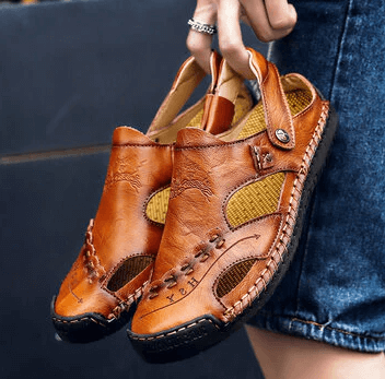 Comfortable Leather Sandals | Breathable & Stylish