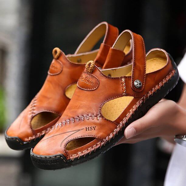Comfortable Leather Sandals | Breathable & Stylish