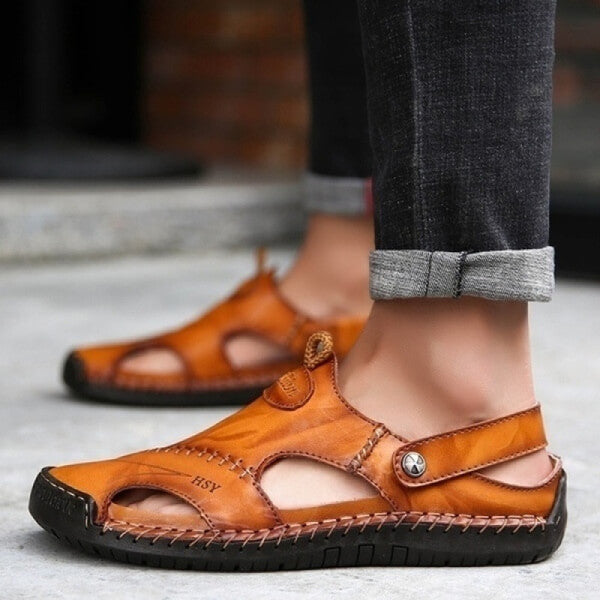 Comfortable Leather Sandals | Breathable & Stylish