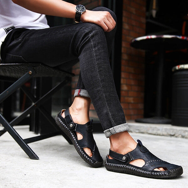 Comfortable Leather Sandals | Breathable & Stylish