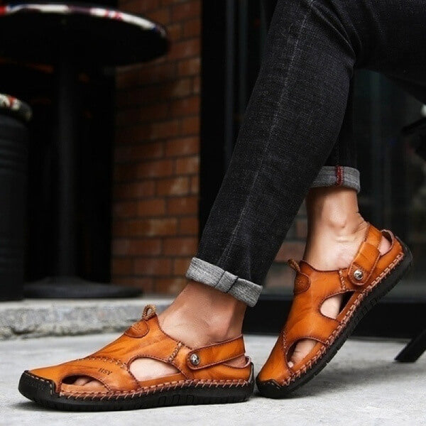 Comfortable Leather Sandals | Breathable & Stylish