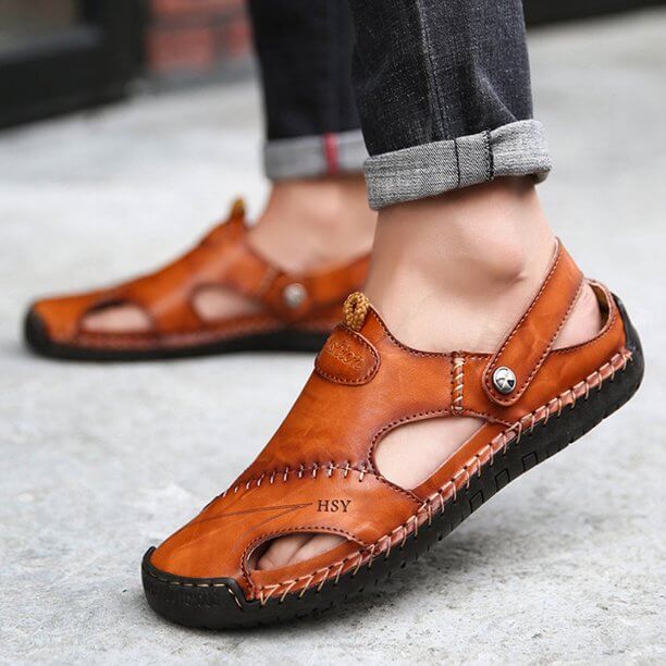 Comfortable Leather Sandals | Breathable & Stylish