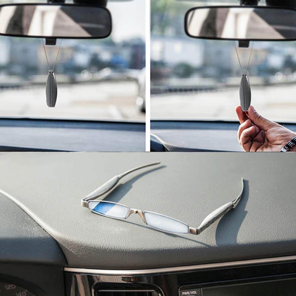Compact Folding Nose Clip Glasses | Ultra-Portable Vision Aid
