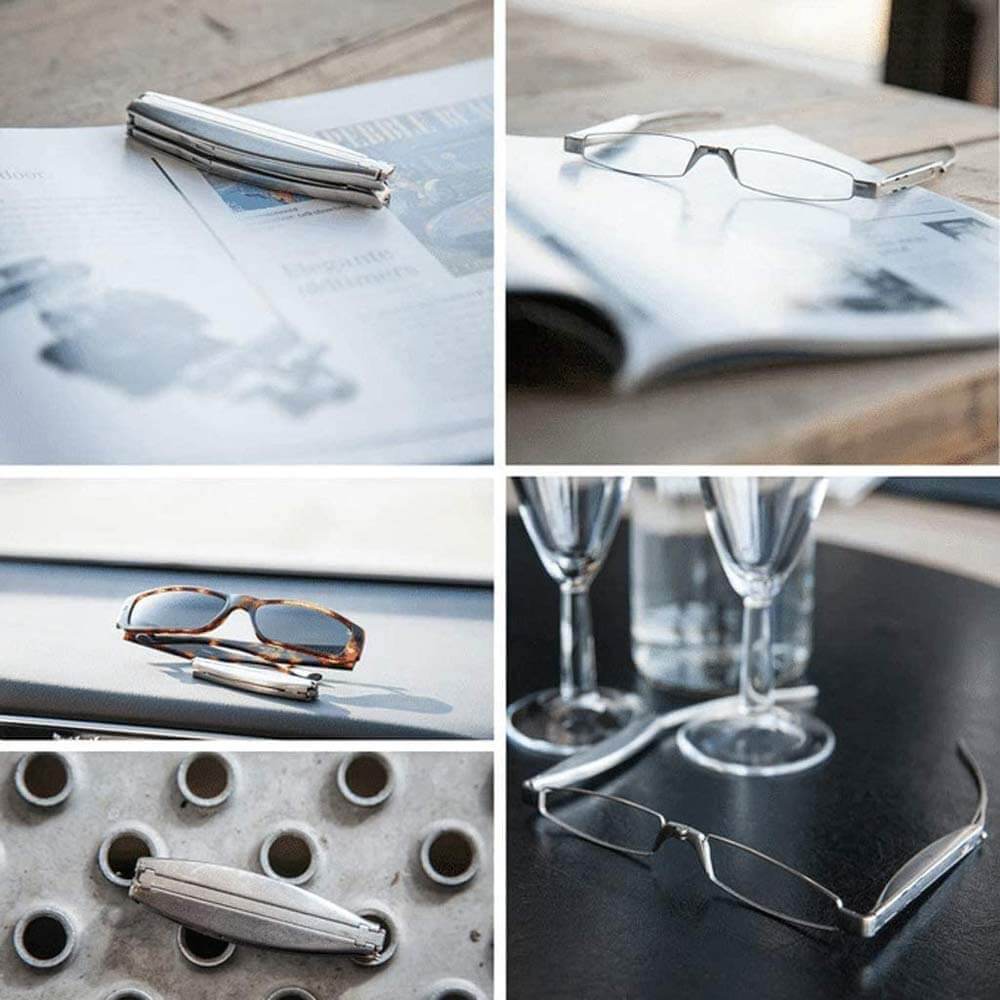 Compact Folding Nose Clip Glasses | Ultra-Portable Vision Aid