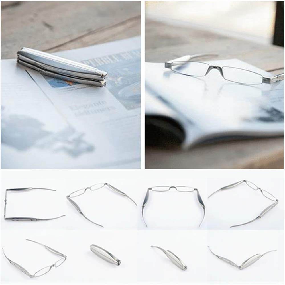 Compact Folding Nose Clip Glasses | Ultra-Portable Vision Aid