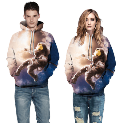Cosmic Adventure Hoodie | Astronaut Design Hoodie
