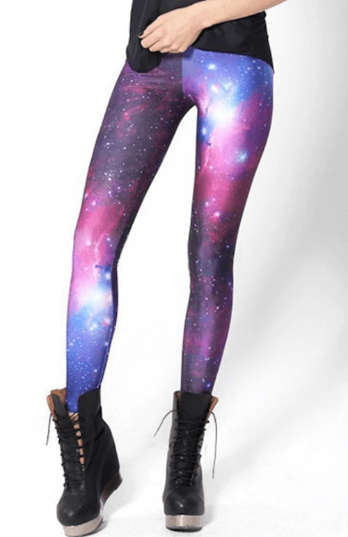 Cosmic Wonder Active Leggings | Galactic Print Leggings