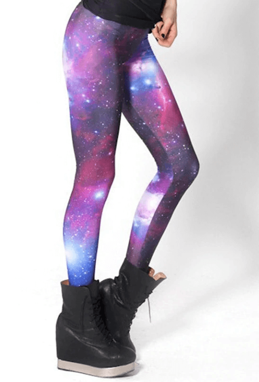 Cosmic Wonder Active Leggings | Galactic Print Leggings