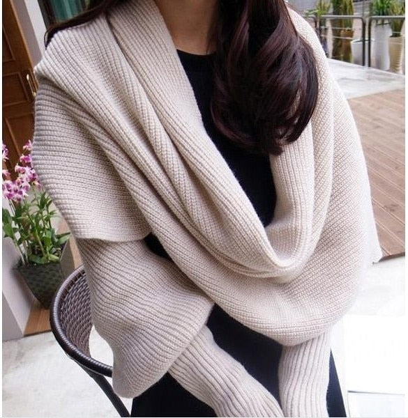 Cozy Chic Knitted Shawl | Versatile Wrap
