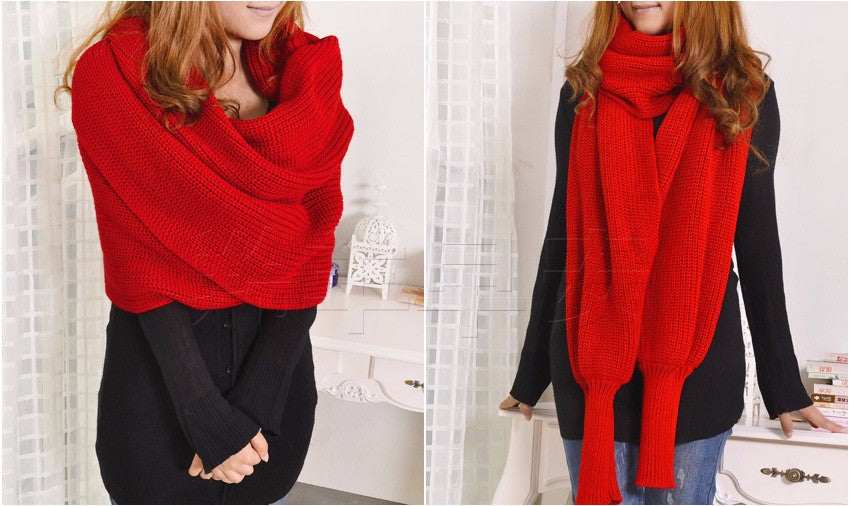 Cozy Chic Knitted Shawl | Versatile Wrap